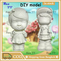 Rex TT Girl doll white model DIY doodle break doll piggy bank coloring toy ornament gift