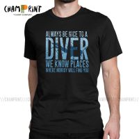 BE Nice To A DIVER Scuba Diving เสื้อ T ชายเสื้อใหม่เสื้อยืด Scuba DIVER ตลกดำน้ำดำน้ำ Tees สั้นเสื้อไอเดียของขวัญ S-5XL