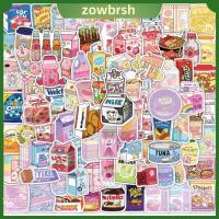 ZOWBRSH พีวีซีพีวีซี สติกเกอร์ติดผนัง หลากสี สติกเกอร์รูปอาหาร สติกเกอร์ตกแต่งลาย สติกเกอร์น่ารักๆ ดีไอวาย