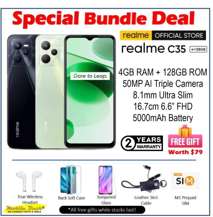 Realme C35 4gb 128gb Brand New Sealed Sets 50mp Ai Triple Camera 6 6 Fhd Fullscreen 2year Local Warranty Lazada Singapore