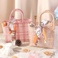 [COD] Wedding bridesmaid companion hand gift box basket high-end empty return portable flower Mori bag