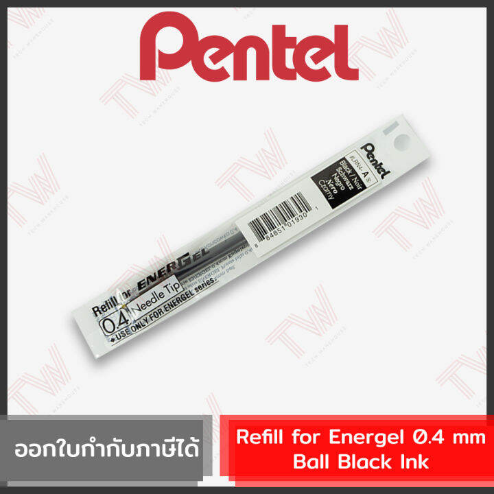 pentel-refill-for-energel-0-4-mm-ball-black-ink-ไส้ปากกาเจล-0-4-มม-หมึกสีดำ-ของแท้