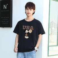 BK-476 เสื้อยืดแขนสั้นพร้อมส่ง 10สี ลายการ์ตูน ขายดีตามเทรนต์ ลายน่ารัก สีสันสดใส่น่ารัก ใส่ได้ทั้งหญิงและชาย (S-3XL) ***ปลีก-ส่ง***