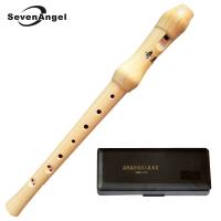 Wooden High-pitched Recorder German-style &amp; Baroque Soprano 8 hole Clarinet C Key Chinese Vertical Flute Musical Instruments