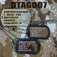 CONGRATULATIONS #2 ป้ายชื่อ แผ่นแสตนเลส ด๊อกแท๊ก NAMETAG DOGTAG (1 ชุด มี 2 แผ่น) เพื่อใช้ สะสม ของฝาก / DTAG007 DeeDee2Pakcom