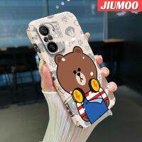 JIUMOO เคส Xiaomi POCO F3 Redmi K40 Pro,เคสหูฟังฟิล์มแผ่นบางดีไซน์ใหม่เคสโทรศัพท์แข็งกันแรงกระแทกกรอบกล้องเลนส์เต็มฝาครอบป้องกันรวมกราฟิกไฮเอนด์ปลอกสีสดใส