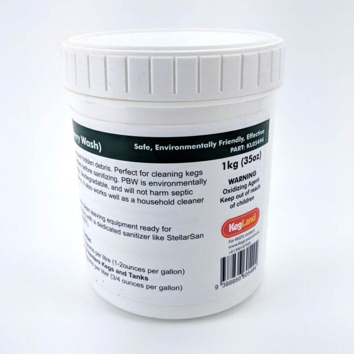 StellarClean PBW (Powerful Brewing Wash) Brewery Cleaner, Beer Line