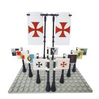 Elements Brick Parts 2335 Crusaders Knight Flag 2 x 2 Classic Piece Building Block Toy Accessory Bricklink Nails  Screws Fasteners