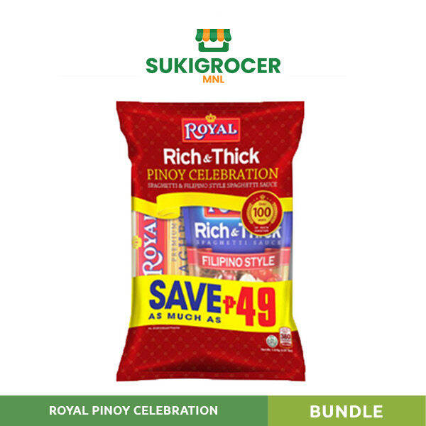 Royal Pinoy Celebration (Royal Spaghetti Pasta 800g + Royal Filipino