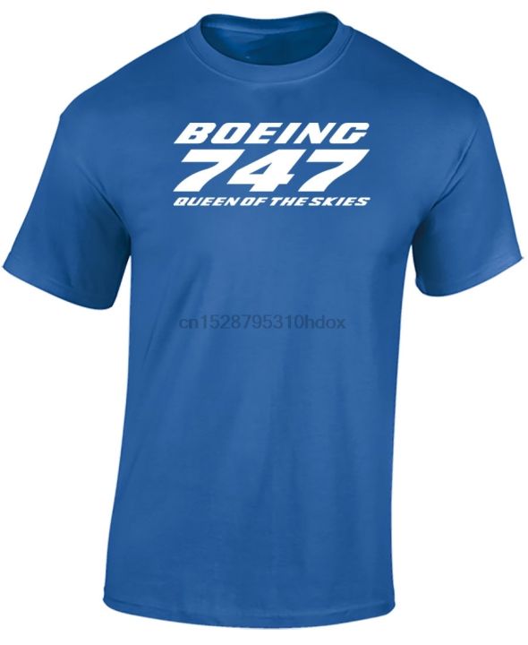 boeing-747-t-shirt-queen-of-the-skies-boeing-aircraft-tricolor-top-tee-personalized-t-shirt-custom-t-shirt