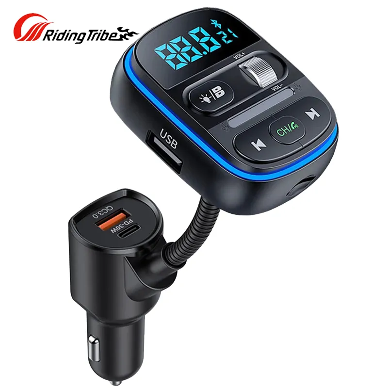 HiGi® - T77 Car bluetooth V5.0 FM Transmitter & car USB fast