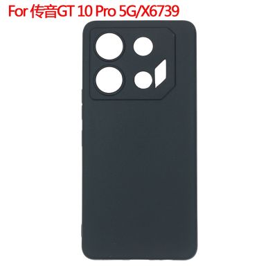 Infinix GT 10 Pro 5G/X6739 Case Black Clear Soft TPU Silicone Full Protective Cover