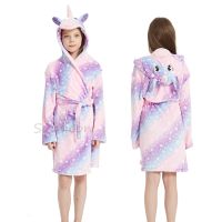 [Xiaoli clothing] Kigurumi เด็กเสื้อคลุมอาบน้ำเสื้อคลุมอาบน้ำสาว Nightgown ยูนิคอร์นคลุมด้วยผ้าเสื้อคลุมอาบน้ำสำหรับหนุ่มๆสาวๆเสื้อผ้า Nightgown เด็กชุดนอน