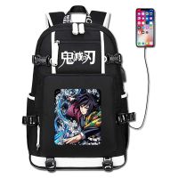 Demon Slayer Backpack With USB Charging Port Anime School Bag Laptop Bookbag Rucksack Mochila