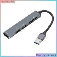 สายต่อขยายยูเอสบีฮับยูเอสบีแยกตัวแปลงแบบหลายพอร์ต1 USB 3.0 2.0 USB 2 USB พร้อมการ์ดรีดเดอร์ SD TF สำหรับโน็คบุคตั้งโต๊ะชิ้น