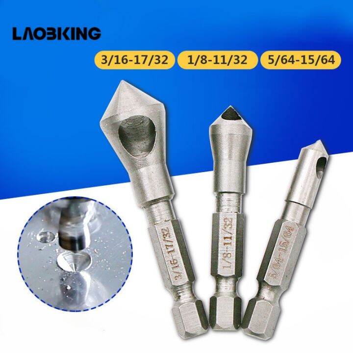 worth-buy-3ชิ้นเอชเอสเอสบิทเจาะ-countersink-เครื่องมือลบขอบเคลือบไทเทเนียมเครื่องมือช่างไม้ดอกสว่านสำหรับตัดผ่านดอกสว่านไม้โลหะ