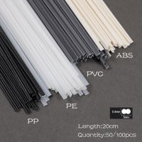 50/100Pcs 20cm Plastic Welding Rods ABS/PP/PVC/PE Welding Sticks 5x2.5mm Welding Soldering for Plastic Welder Gun Bumper Repair