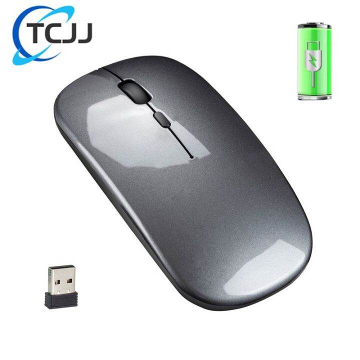 เมาส์ไร้สาย-tcjj-เมาส์ไร้สายไร้เสียงเมาส์เมาส์-usb-wifi-สำหรับคอมพิวเตอร์ตั้งโต๊ะแล็ปท็อปอุปกรณ์เสริมเมาส์สรีรศาสตร์-yuebian