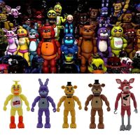 PENGY วันฮาโลวีนพีวีซีโจรสลัดรุ่น FNAF ฝันร้ายห้าคืนที่เฟรดดี้พร้อมการฉายคำสาปของเดรดแบร์กัปตันตุ๊กตาหมีเฟร็ดดี้อะนิเมะตุ๊กตาขยับแขนขาได้ต่อพ่วงหุ่นจำลองตัวการ์ตูนหุ่นจำลองตัวการ์ตูนของเล่น