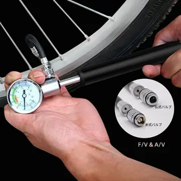 bicycle tire pump with pressure gauge