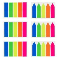 200Pcs Color Stickers Transparent Fluorescent Tabs Flags Note Stationery Children Gifts School Kids Office Supplies