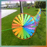 Senia Rainbow WHEEL Windmill WIND SPINNER whirligig สวนตลกของเล่นเด็ก