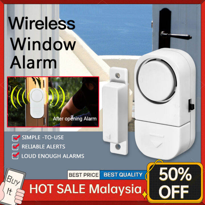 Wireless Window Door Burglar Security Warning Alarm System Magnetic ...