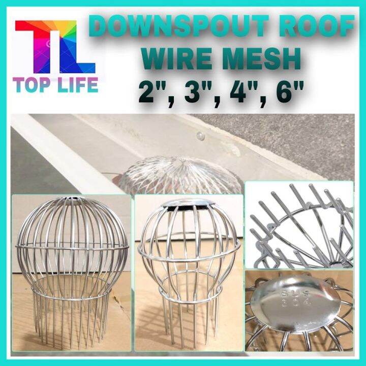 PWTOPLIFE UD1190 ROOF WIRE MESH DOWNSPOUT (STAINLESS) Lazada PH