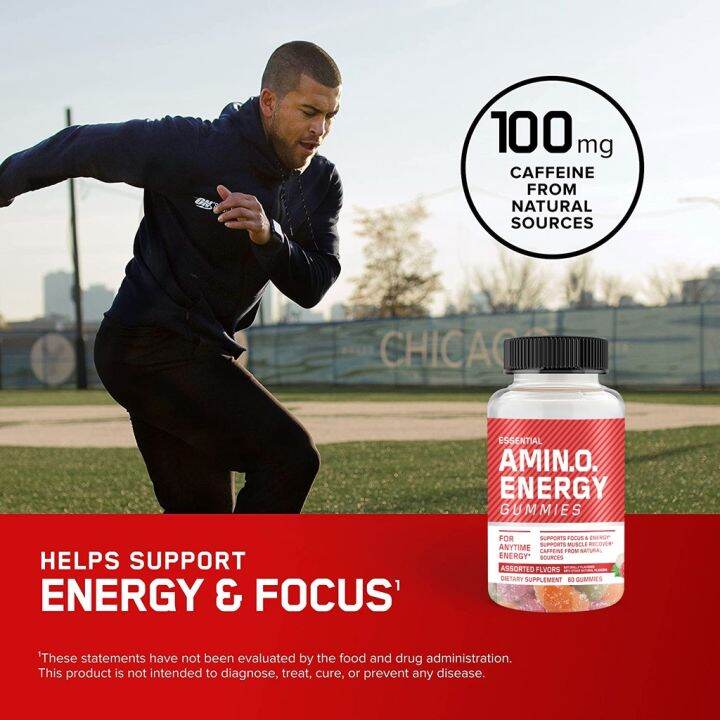 AMIN.O.ENERGY Amino Energy Gummy 60 Gummies creatine Supports Muscle