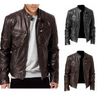 Autumn Winter Vintage High Quality Fashion Coat Leather Jacket Motorcycle Style Male Business Casual Jackets Men Warm Overcoat