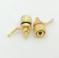 ๑ 10pcs/lot Gold Plated Audio speaker Binding Post Amplifier terminal for 4mm Banana Plug connector