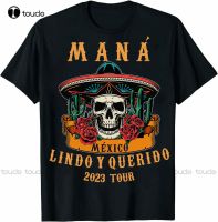 Mana Shirts Mana Tour 2023 Mana Concert T-Shirt México Lindo Y Querido Tour Tee Shirt Black And White Shirt Xs-5Xl Printed Tee
