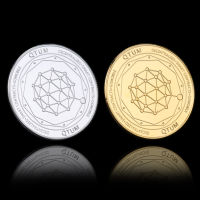 REPLICA 1PC QTUM Crypto เหรียญเหรียญของขวัญทางกายภาพเหรียญควอนตัมเหรียญที่ระลึกสำหรับตกแต่งของขวัญ-nyekaifa