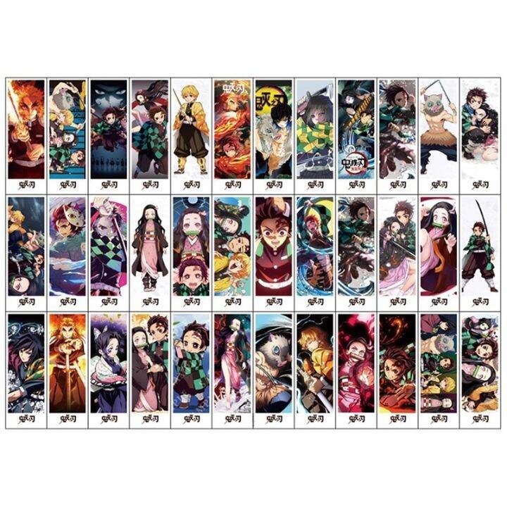 pea-ที่คั่นหนังสือ-ลายการ์ตูนอนิเมะ-demon-slayer-สวยงาม-ของขวัญ-สําหรับโรงเรียน-สํานักงาน