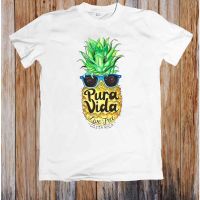 ใหม่ เสื้อยืดลําลอง แขนสั้น พิมพ์ลาย Live Free Pura Vida Costa Rica 80S แฟชั่นฤดูร้อน สําหรับผู้ชาย  527Z