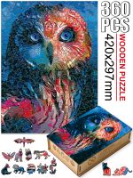 Fabulous Wooden Animal Jigsaw Puzzles Colorful Eagle Owl Puzzle Games For Adults Kids Interesting Parrot Wooden Toy Gift