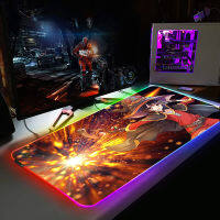 RGB Gaming Mouse Mat Mousepad Gamer Konosuba Megumin Mousepads Mause Keyboard Computer Setup Accessories Backlit Mausepad Wired