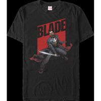 ผ้าฝ้ายแขนสั้นเสื้อยืด Blade