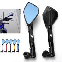 For KAWASAKI Z Z1000SX Z1000 Z400 Z750 Z800 Z900 Z900RS Motorcycle Metallic Rear View Rearview Mirrors Side Mirror Anti-Vertigo