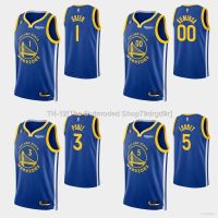 ○▥ HQ1 22-23 NBA Jersey Golden State Warriors Green Kuminga Poole Looney Blue Basketball Sports Vest Unisex Plus Size QH1