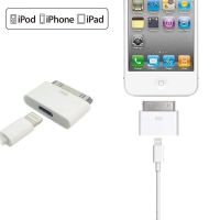 8pin หญิงกับตัวแปลงอะแดปเตอร์สำหรับชาย30pin IPhone4 4S IPad2 3 iPad Touch3 4คุณภาพสูง