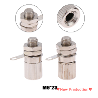 New Production? 1ชิ้น M6 x 23ขั้วทองแดงบริสุทธิ์4มม. รูกล้วยซ็อกเก็ตโลหะสายดินโพสต์ กับซ็อกเก็ตกล้วย