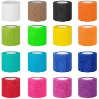 16 Rolls Self Adherent Wrap Non Woven Bandage Wrap Breathable Pets Athletic for Sports Injury Ankle Knee Wrist Sprains