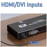 4K HDMI Video Wall Controller 2X2 HDMI DVI Video Wall Processor 1X2 1X4 1X3 2X1 3X1 4X1 Multi Video Screen Processor Splicer