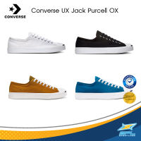 Converse รองเท้าผ้าใบ รองเท้าหุ้มส้น ผ้าใบหุ้มส้น UX Jack Purcell Canvas OX 164056CBK CR [CORE] / 164057CWW CR [CORE] / 168518C / 168676C [มีสี่สี] [ลิขสิทธิ์แท้] Collection (2600)