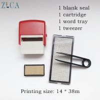❖☽♧ DIY Number Letter Stamp Set Self Inking Custom Personalised Business Name Number Address Printing Rubber Stamp Tweezers Kit
