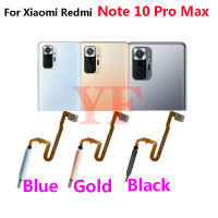 Untuk Xiaomi Redmi Nota 10 Pro Max ฝาปุ่มเปิด/ปิดไอโฟน Jari Touch Touch ID Sensor Flex Bagian Penggantian Kabel