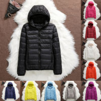 lof Women Casual Windproof White Duck Down Jacket Coat Parka Hooded Autumn Winter Warm