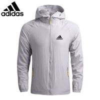 COD DSDFHFHGG Adidas เสื้อแจ็กเก็ต เสื้อกีฬา กันลม มีฮู้ด ป้องกันแดด แบบบาง ขนาดใหญ่ เหมาะกับฤดูร้อน สําหรับผู้ชาย