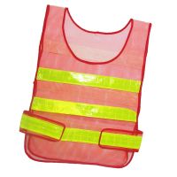 Adjustable Safety High Visibility Safety Vest High Visibility Safety Vest With Reflective Strips Red